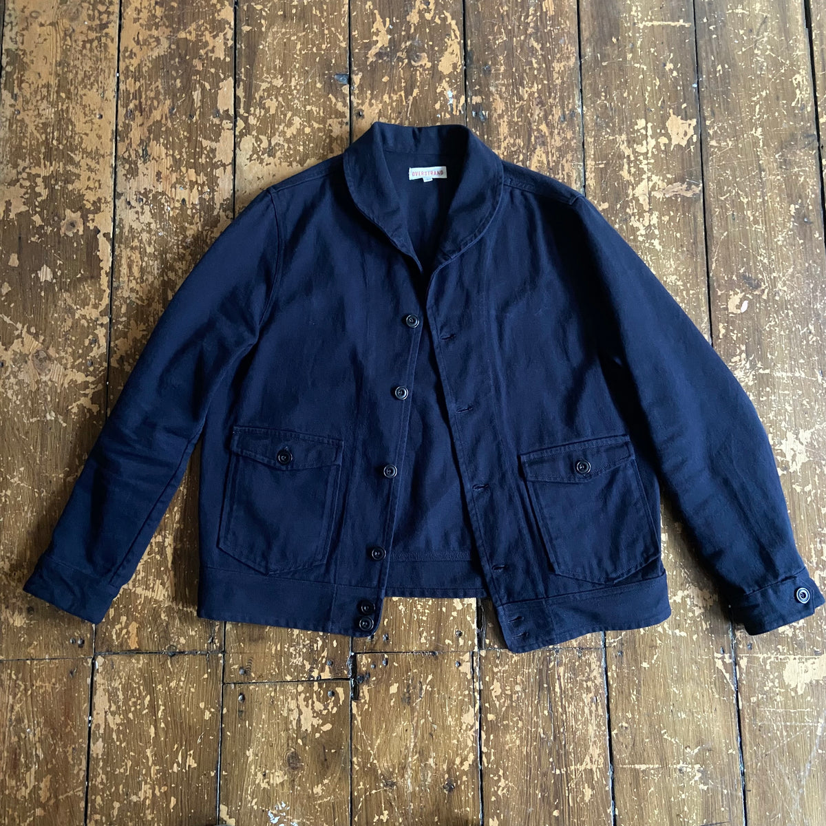 Overstrand cotton drill Cossack jacket