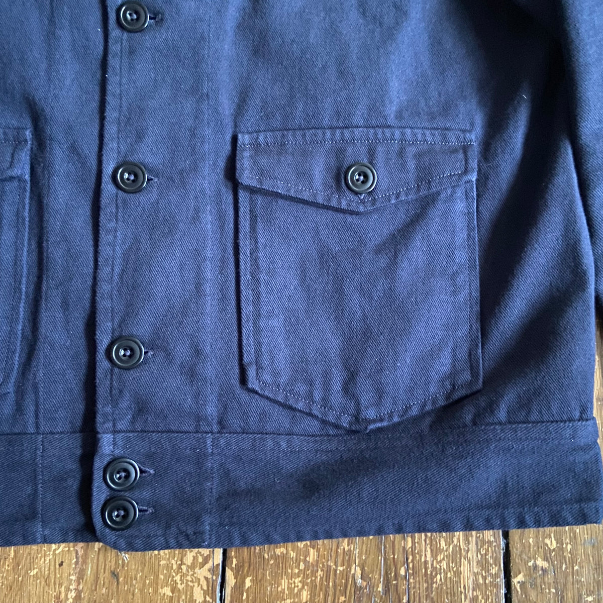 Overstrand cotton drill Cossack jacket