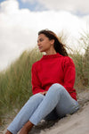 Le Tricoteur Rocquaine Guernsey sweater - red