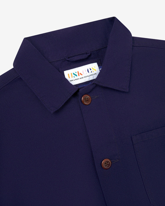 Buttoned overshirt - Deep ndigo