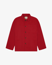  Buttoned overshirt - Berry red