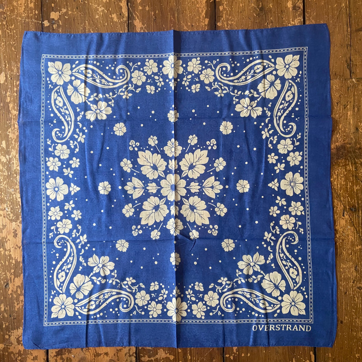 Overstrand cotton bandana, cornflower blue