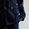 Overstrand double breasted cotton drill workwear jacket