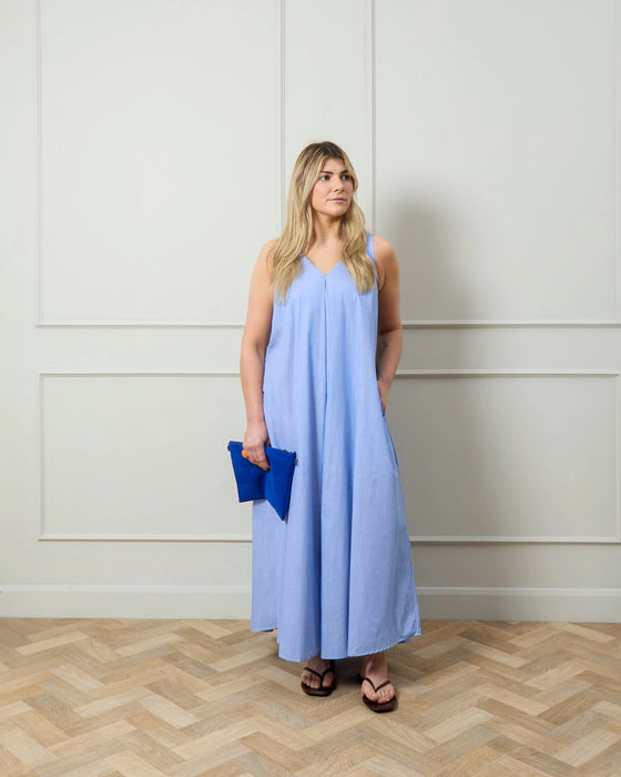 Chalk Reese dress - blue stripe