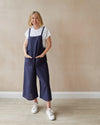 Grace Linen Jumpsuit Navy