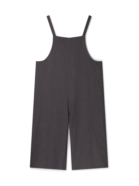 Grace Linen Jumpsuit Charcoal
