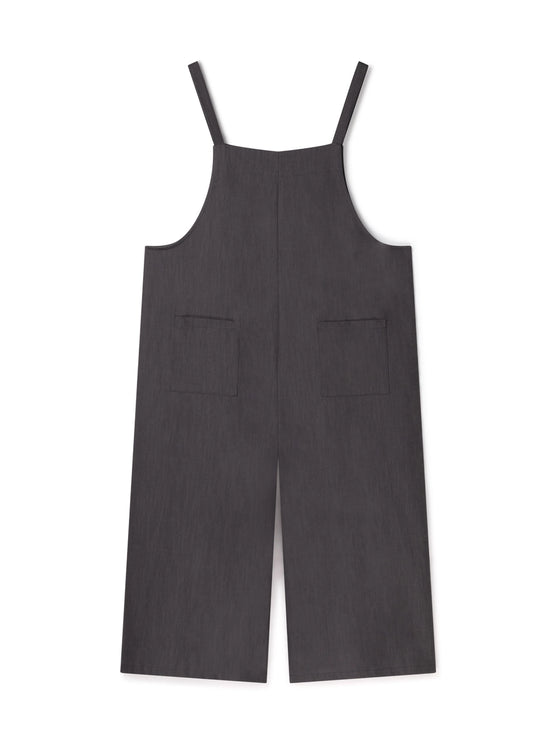 Grace Linen Jumpsuit Charcoal