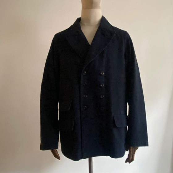 Overstrand double breasted cotton drill workwear jacket