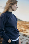 Le Tricoteur Rocquaine Guernsey sweater - navy blue