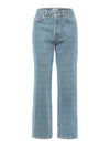 Selected Femme high waisted straight leg light blue jeans