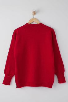  Le Tricoteur Rocquaine Guernsey sweater - red